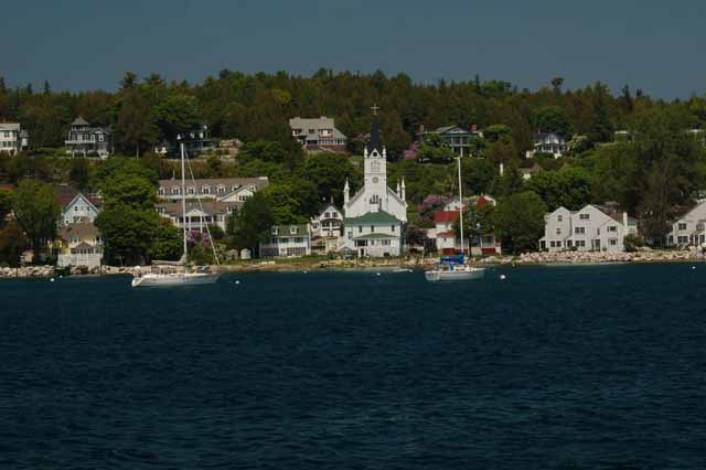 Mackinac Island from the boat